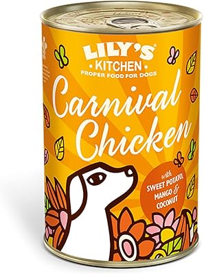 Nourriture humide au poulet carnival lily's kitchen pour chiens (400 g)