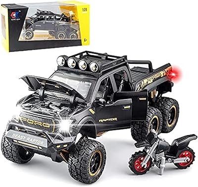 Jouet de camionnette f150 raptor fc22, modèle de voiture en métal moulé sous