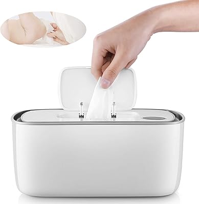 Chauffe-mouchoirs chauffe-lingettes pour bébé avec affichage led distributeur portable de lingettes