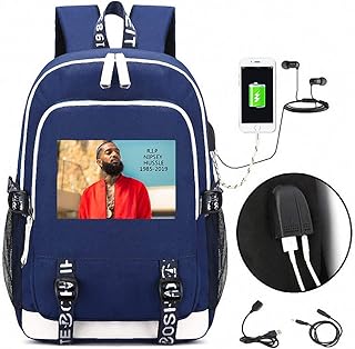 Sac à dos nipsey hussle avec port de chargement usb et port casque