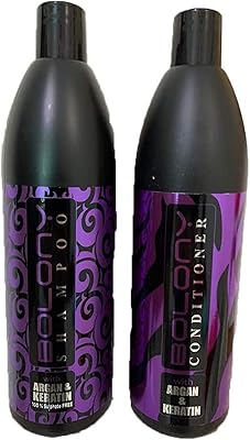 Shampooing et après-shampoing à l'argan et à la kératine de bologne 1000 ml