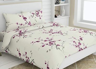 Drap plat house & kinder floral grace 100 % coton, taille double