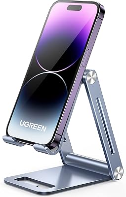Support de téléphone portable réglable et pliable en aluminium ugreen, support de bureau