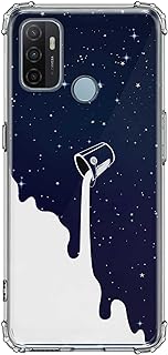 Coque transparente classique stylisée pour oppo a53 coussin d'air doux anti-chute coque flexible