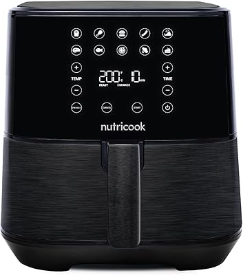 Nutricook air fryer 2, 5,5 l noir, 1700 w, panneau de commande numérique