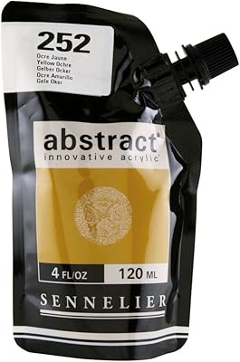 Peinture acrylique innovante sennlayer abstract heavy body, 120 ml, jaune mz-004213