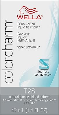 Tonique capillaire liquide permanent wella color charm (t28 blond naturel)