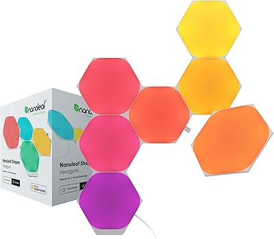 Ensemble d'appliques murales led intelligentes à intensité variable nano leaf, wi-fi et longueur