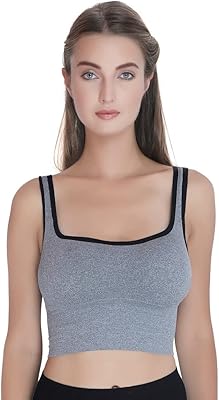 Soutien-gorge de sport long rembourré pour femme pour le yoga, la gym
