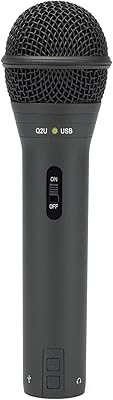 Kit de microphone usb portable dynamique samson q2u pour l'enregistrement et la diffusion