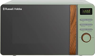 Russell hobbs micro-ondes numérique 17 litres de couleur vert mat avec poignée