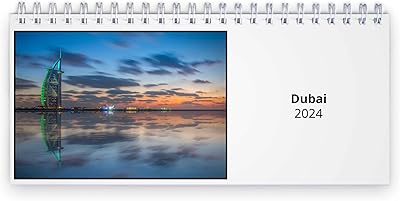 Calendrier de bureau de dubaï 2024