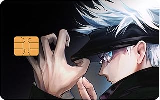Weibnation anime satoru jojo card stickers 4pcs pour cartes de débit et crédit