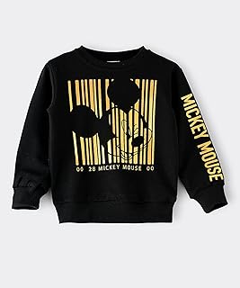 Sweat mickey mouse pour petit garçon noir 7-8 ans