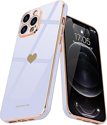 Coque arrière en silicone souple antichoc avec motif cœur mignon et luxueux