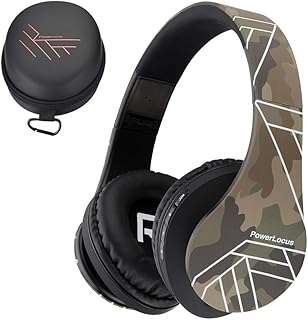 Casque bluetooth supra-auriculaire power locos, casque bluetooth sans fil avec micro, pliable, son