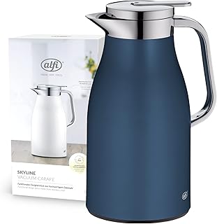 Thermos alfi dark denim en acier inoxydable et verre plastique, 1 litre