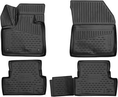 Tapis de sol 3d conçus pour peugeot 3008, 2016 -> europe 4 pièces.