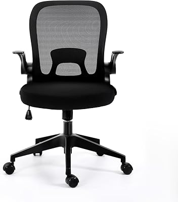 Chaise de bureau ergonomique en maille, chaise de bureau pivotante et réglable, bras