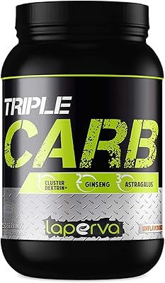 Supplément de poudre de glucides | laperva triple carb powder intra et post-entraînement