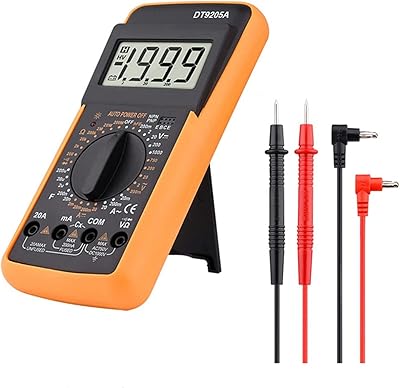 Skeido dt9205a ac/dc professionnel écran lcd électrique portable multimètre numérique compteur de temps