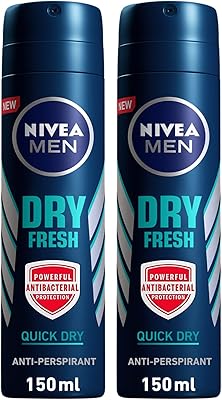 Spray anti-transpirant nivea dry fresh pour femme, 150 x 2 ml, 88696