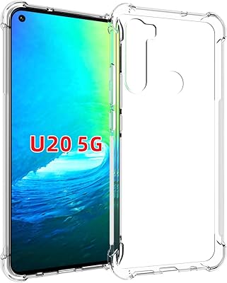 Coque de protection transparente en tpu ostia avec quatre coins pour htc u20