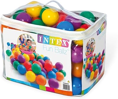 Balles amusantes intex, multicolores, 100 pièces, 49600