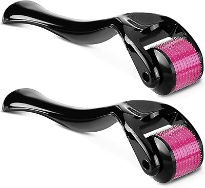 Ikasa derma roller pour la croissance des cheveux et de la barbe, facial