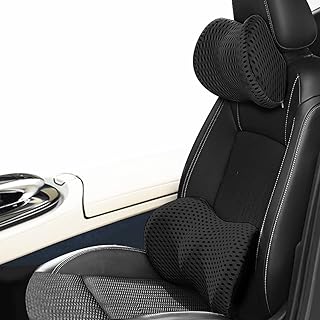 Ensemble d'oreillers lombaires ljhsz pour voiture et appui-tête - conception ergonomique qui s'adapte