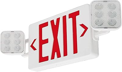 Panneaux de sortie à led avec lumières de secours, lumière led rouge à