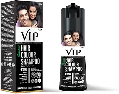 Shampoing vip original pour coloration naturelle des cheveux noir 180 ml - arabe
