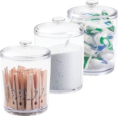 Ensemble de supports à pots en plastique mdesign pour le rangement et l'organisation