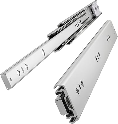 Coulières de tiroir robustes vadnie52", fermeture en douceur, k2053, extension complète à trois