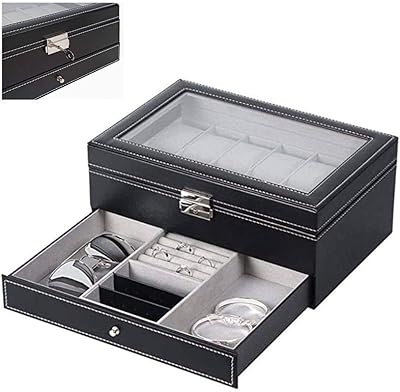 Ajh shaker de montre boîte à montres étuis de montre pour hommes