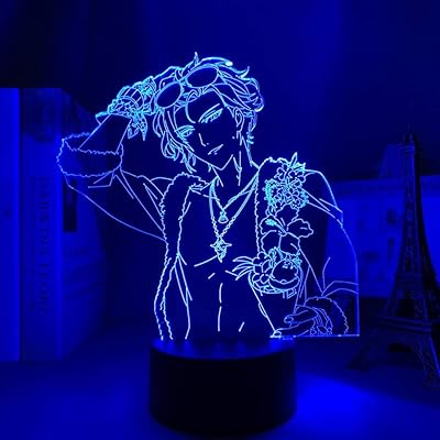 Veilleuse pour filles et garçons, veilleuse anime, lampe d'éclairage idolish7 pour la décoration