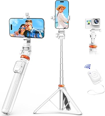 Trépied mobile iocean de 62 pouces avec télécommande, trépied extensible amélioré avec support
