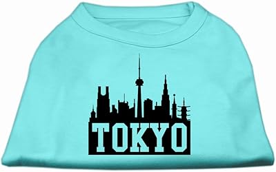 Mirage pet products chemise sérigraphiée tokyo skyline 12 pouces pour animaux de compagnie