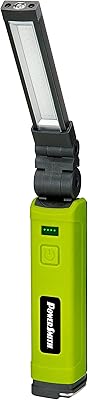 Powersmith pilb600uv lampe d'inspection led pliable 600 lumens avec modes flood, spot, uv