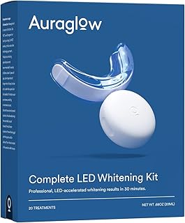 Kit de blanchiment des dents aura glow lumière led peroxyde carbamide