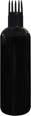 Flacon rond noir zinvista de 100 ml avec peigne distributeur, extrêmement utile, pour huile capillaire, shampoing, médicaments, multi-usages (paquet de 5). Diaytar Sénégal : Achetez plus, dépensez moins
