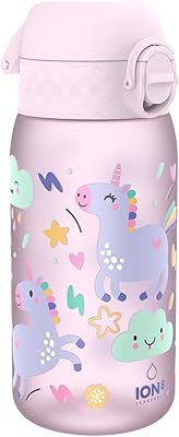 Bouteille d'eau étanche pour enfants ion8 sans bpa, 350 ml, licorne