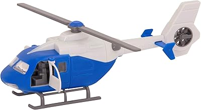 Mini hélicoptère bleu piloté avec hélice rotative, lumière et son - véhicules volants