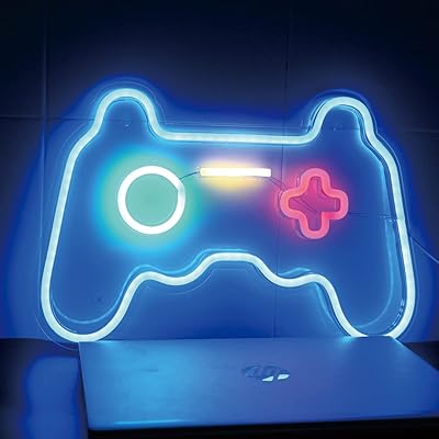 Panneau led avec clavier moweek, décoration murale lumineuse 16" x 11", lumières jouets