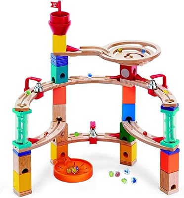Jouet en bloc de marbre en bois hip castle escape quadrilla construction