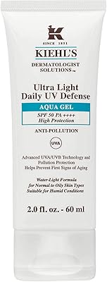 Kiehl's aqua ultra light gel de défense quotidienne spf 50 pa++++ 60 ml