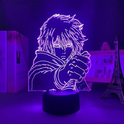 Lampe de nuit pour filles et garçons, lampe de figurine d'anime vinland saga