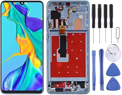 Écran lcd oled pour huawei p30 pro numériseur assemblage complet avec cadre pièces