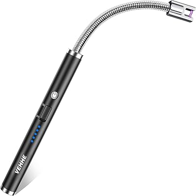 Briquet feihe, briquet électrique rechargeable avec affichage de batterie led, briquet usb long