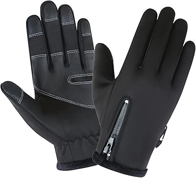 Gants chauds d'hiver pour écran tactile babyski antidérapants coupe-vent et imperméables pour la course